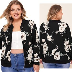 Floral Bomber Jacket -3x